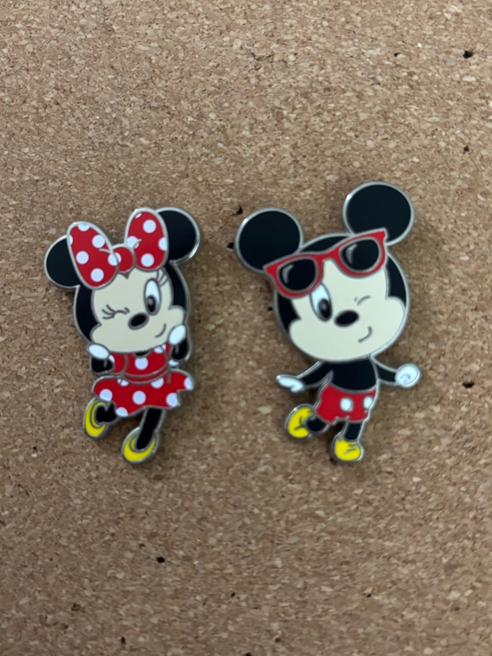 Disney Cutie Mickey Mouse & Minnie Mouse Trading Pin